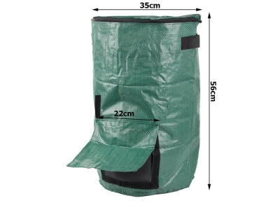DIVODV 27937 Skladací vak na trávu a lístie, 60 litrov, zelený 