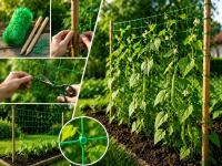 DIVODV 27932 Zahradní síť pro popínavé rostliny 2 x 10 m, zelená