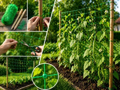 DIVODV 27932 Zahradní síť pro popínavé rostliny 2 x 10 m, zelená