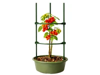 DIVODV 27931 Trojúhelníková opora pro rostliny 90 cm, sada 2 ks, zelená