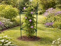 DIVODV 27931 Trojúhelníková opora pro rostliny 90 cm, sada 2 ks, zelená