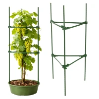 DIVODV 27931 Trojúhelníková opora pro rostliny 90 cm, sada 2 ks, zelená