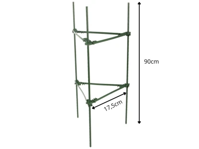 DIVODV 27931 Trojúhelníková opora pro rostliny 90 cm, sada 2 ks, zelená