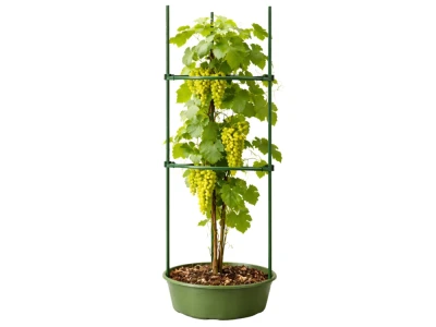 DIVODV 27931 Trojúhelníková opora pro rostliny 90 cm, sada 2 ks, zelená