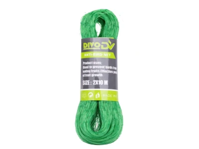 DIVODV 27933 Ochranná sieť proti vtákom 2 x 10 m, zelená