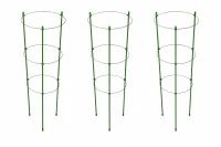 DIVODV 27930 Kruhová opora pro rostliny 90 cm, 3 kruhy, sada 3 ks, zelená