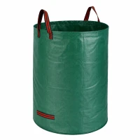 DIVODV 27939 Zahradní vak na trávu a listí s uchy 120 l, zelený 