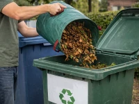DIVODV 27939 Zahradní vak na trávu a listí s uchy 120 l, zelený 