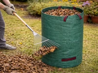 DIVODV 27939 Zahradní vak na trávu a listí s uchy 120 l, zelený 
