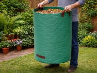 DIVODV 27939 Zahradní vak na trávu a listí s uchy 120 l, zelený 