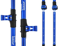 Verk 14705 Trekové hole skládací s příslušenstvím 2 ks, modré
