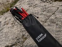 Verk 14703 Trekové hole skládací s příslušenstvím 2 ks, červené
