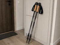 Verk 14706 Trekové hole skládací s příslušenstvím 2 ks, černé