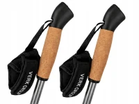 Verk 14706 Trekové hole skládací s příslušenstvím 2 ks, stříbrné