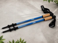 Verk 14706 Trekové hole skládací s příslušenstvím 2 ks, modré