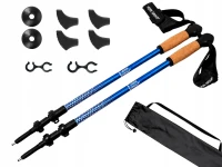 Verk 14706 Trekové hole skládací s příslušenstvím 2 ks, modré