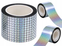 Verk 27782 Reflexná páska proti vtákom 110 m x 50 mm, strieborná