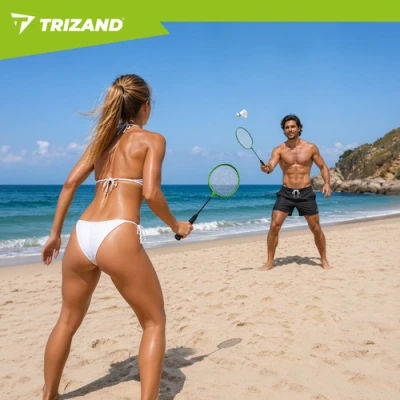 Trizand 27680 Badmintonová sada v puzdre, 2x raketa, 6x loptička