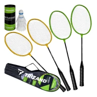Trizand 27681 Badmintonová sada v puzdre, 4x raketa, 3x loptička