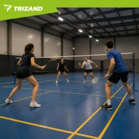 Trizand 27681 Badmintonová sada v puzdre, 4x raketa, 3x loptička