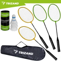 Trizand 27681 Badmintonová sada v puzdre, 4x raketa, 3x loptička