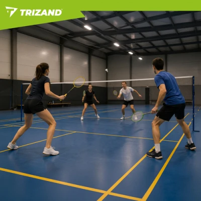 Trizand 27681 Badmintonová sada v puzdre, 4x raketa, 3x loptička
