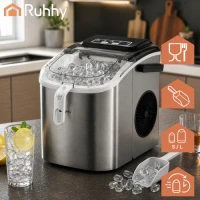 Ruhhy 27709 Výrobník ledu 1,2 l, 12Kg/24h, stříbrný