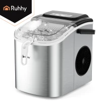 Ruhhy 27709 Výrobník ledu 1,2 l, 12Kg/24h, stříbrný