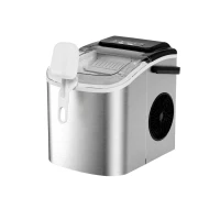 Ruhhy 27709 Výrobník ledu 1,2 l, 12Kg/24h, stříbrný