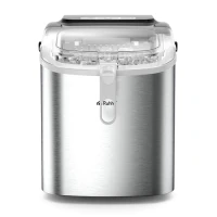 Ruhhy 27709 Výrobník ledu 1,2 l, 12Kg/24h, stříbrný