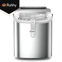 Ruhhy 27709 Výrobník ledu 1,2 l, 12Kg/24h, stříbrný