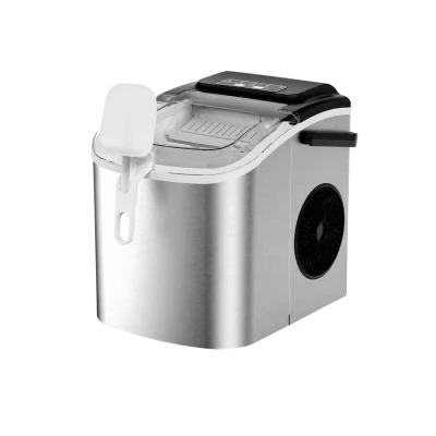 Ruhhy 27709 Výrobník ledu 1,2 l, 12Kg/24h, stříbrný
