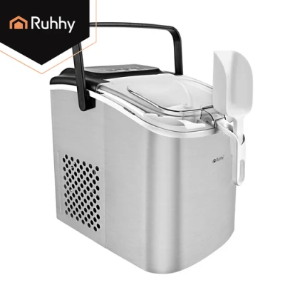Ruhhy 27709 Výrobník ledu 1,2 l, 12Kg/24h, stříbrný