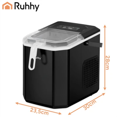 Ruhhy 27708 Výrobník ledu 1,2 l, 12Kg/24h, černý
