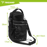 Trizand 27596 Magnetická sportovní taška 4,5 l, černá