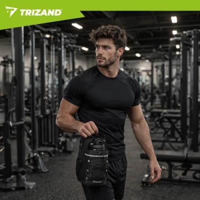 Trizand 27596 Magnetická sportovní taška 4,5 l, černá