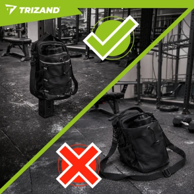 Trizand 27596 Magnetická sportovní taška 4,5 l, černá