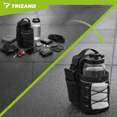 Trizand 27596 Magnetická sportovní taška 4,5 l, černá
