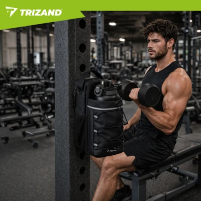 Trizand 27596 Magnetická sportovní taška 4,5 l, černá