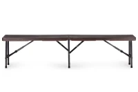 MultiGarden Skladací cateringový set, stôl 180 cm + 2 lavice, hnedá
