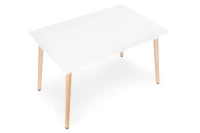 ModernHome KJSDT-01 Dřevěný jídelní stůl 120 x 60 cm, bílý