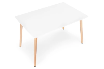 ModernHome KJSDT-01 Dřevěný jídelní stůl 120 x 60 cm, bílý