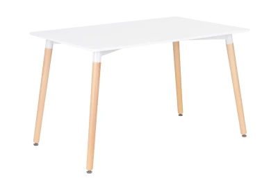 ModernHome KJSDT-01 Dřevěný jídelní stůl 120 x 60 cm, bílý
