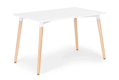 ModernHome KJSDT-01 Dřevěný jídelní stůl 120 x 60 cm, bílý
