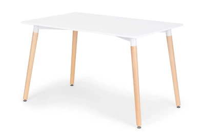 ModernHome KJSDT-01 Dřevěný jídelní stůl 120 x 60 cm, bílý