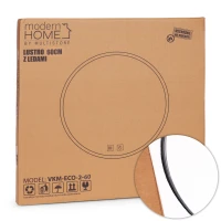 ModernHome VKM-ECO Okrúhle nástenné LED zrkadlo 60 cm, Anti-Fog, hliníkový rám, čierne