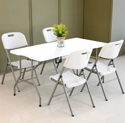 MultiGarden YC-050-4 Skladacie stoličky pre stravovacie zariadenia, 4 ks, biele