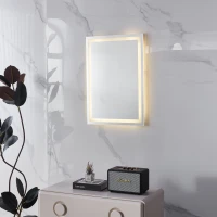 ModernHome VKM-ECO Nástenné LED zrkadlo 50 x 70 cm, 3 farby, dotykový vypínač