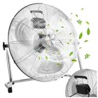 Ruhhy 27835 Stojanový ventilátor z kovu, 3 rýchlosti, 130 W, 50 cm