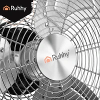 Ruhhy 27835 Stojanový ventilátor z kovu, 3 rýchlosti, 130 W, 50 cm